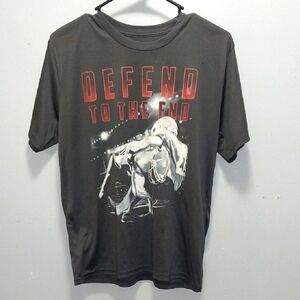 Fila Defend to the End Graphic Tee - Black Boy Large